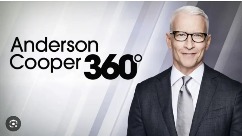 The Anderson Cooper 360 program graphic with Anderson Cooper.